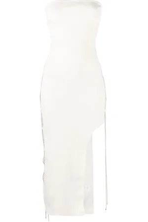 GIUSEPPE DI MORABITO Lace-up midi dress