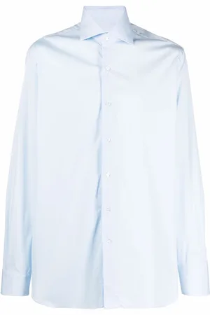 BARBA French collar long-sleeve cotton shirt