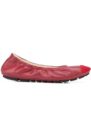 Madison.Maison Contrast-toe wrinkled ballet flats