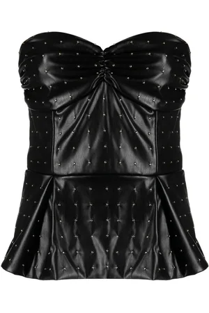ROTATE Strapless peplum top