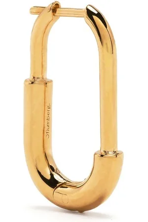 Otiumberg 14K yellow Large Staple hoop earrings
