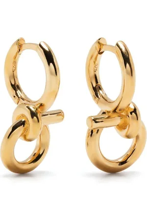 Otiumberg 9K yellow Tied Twist hoop earring