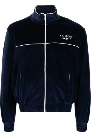 Sporty & Rich Logo-embroidered zipped sweatshirt