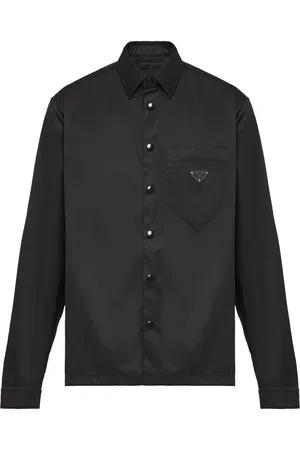 Prada Re-Nylon triangle-logo shirt