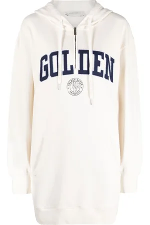 Golden Goose Logo appliqué hoodie dress