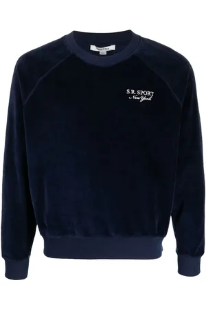 Sporty & Rich Logo-embroidered long-sleeve sweatshirt