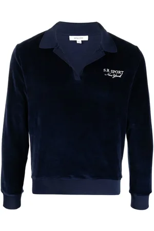 Sporty & Rich Cotton logo-embroidered top