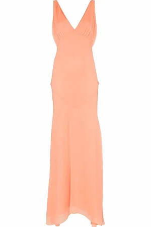 De La Vali Moss chiffon gown