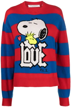Serafini Snoopy Love intarsia-knit jumper