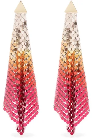 Paco rabanne Pixel Flow chainmail earrings