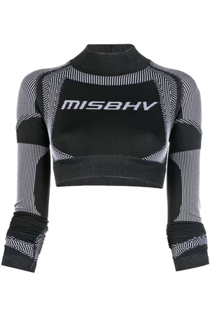 MISBHV Logo-print cropped top