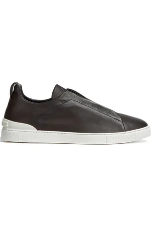 Ermenegildo Zegna SECONDSKIN Triple Stitch leather sneakers