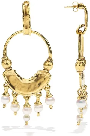 Goossens Pearl-detail pendant earrings