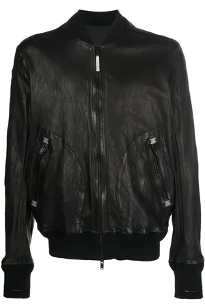 ISAAC SELLAM EXPERIENCE Zipped leather jacket
