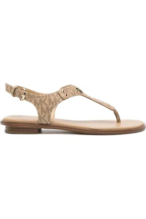 Michael Kors Logo plaque thong sandals