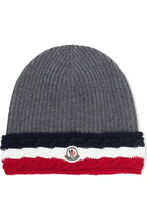 Moncler Virgin-wool logo-patch hat