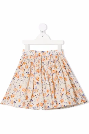 BONPOINT Floral-print flared skirt