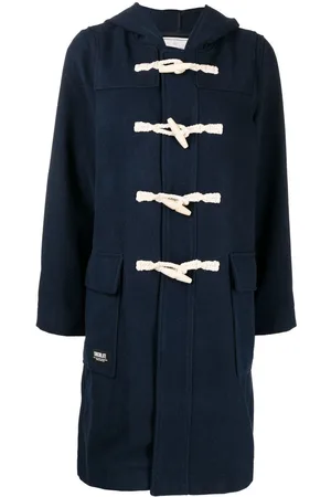 Chocoolate Ženy Duffle kabáty - Contrast-fastening duffle coat