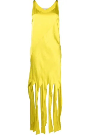 Stella McCartney Fringe-hem sleeveless dress