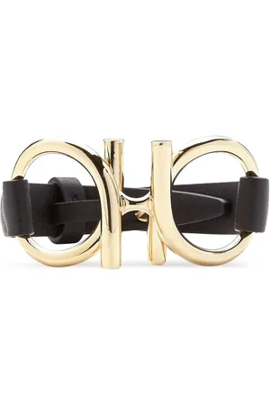 Salvatore Ferragamo Gancini leather bracelet