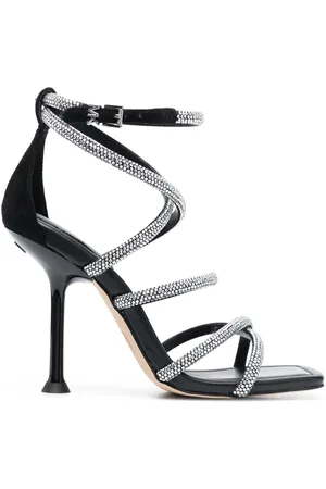 Michael Kors Crystal-embellished 120mm leather sandals