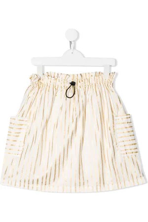 Le pandorine Striped pull-on skirt