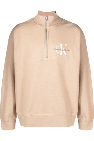 Calvin Klein Monologo waffle high-neck sweatshirt