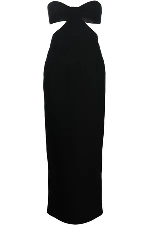 Ilkyaz Ozel Bustier-neckline cut-out dress