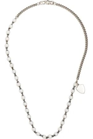 M. COHEN Charm-detail pearl necklace