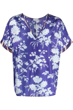 PIERRE-LOUIS MASCIA Briancon floral-print silk top
