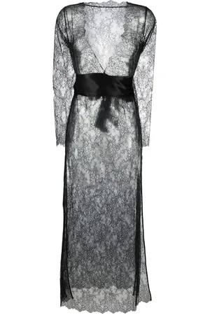 MAISON CLOSE Rendez-Vous floral-lace wrap dress