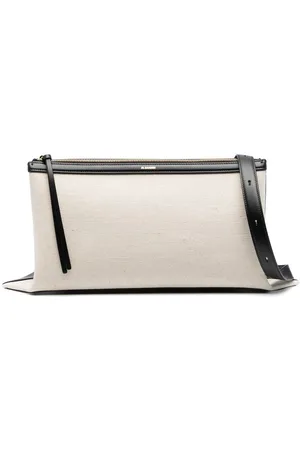 Jil Sander Small logo-stamp shoulder bag