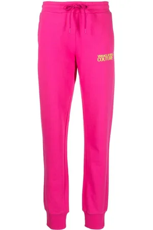 VERSACE Logo-print cotton track pants