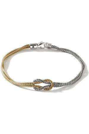 John Hardy 14kt yellow gold and Manah 1.8mm double-row bracelet