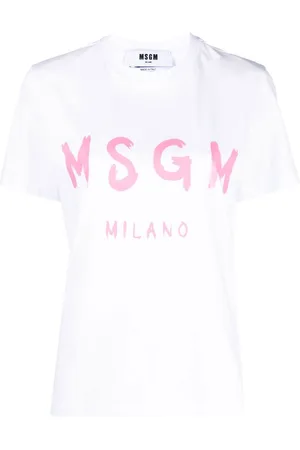Msgm Logo-print cotton T-shirt