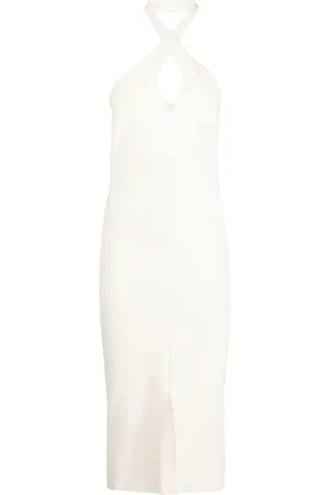 CHIARA BONI Mansur halterneck midi dress