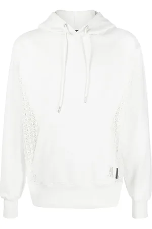 Andersson Bell Lace-panel cotton hoodie