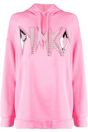 Pinko Mirrored-logo hoodie