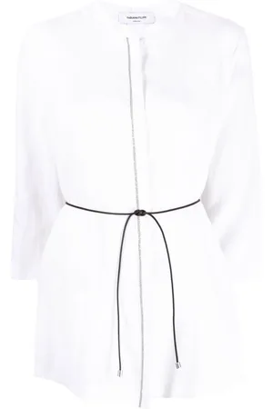 Fabiana Filippi Linen half-sleeve blouse