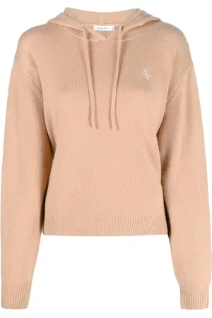 Sporty & Rich Fine knit drawstring hoodie