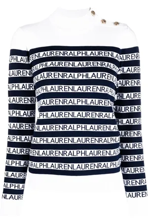 Ralph Lauren Striped mock-neck jumper
