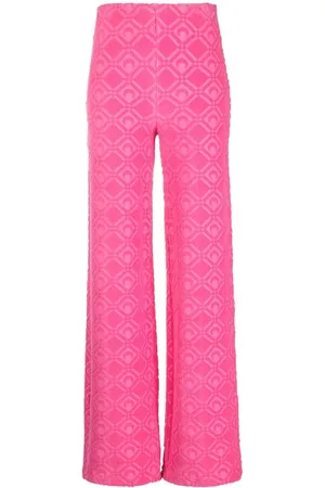 Marine Serre Moon Sponge flared trousers