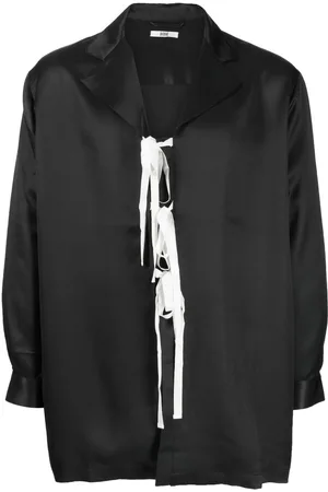 BODE Silk tie-fastening shirt