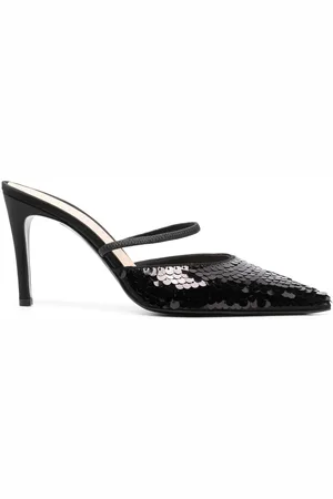 ROBERTO FESTA Sequin pointed 90mm mules