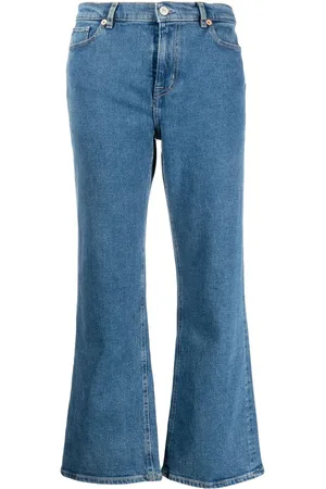 Paul Smith Cropped organic-cotton flared jeans