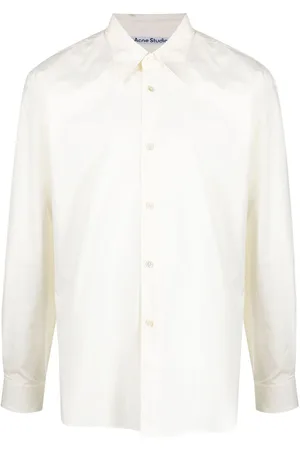 Acne Studios Point-collar stretch-cotton shirt