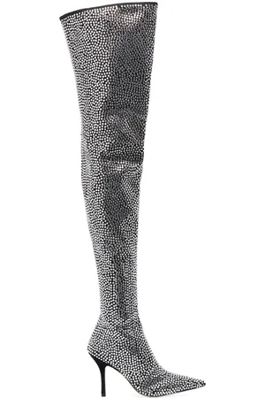 PARIS TEXAS Holly Mama crystal-embellished 110mm boots