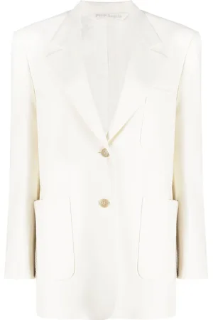 Palm Angels Knitted tape-detail blazer