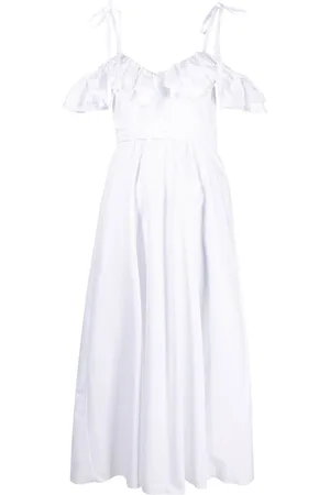 Giambattista Valli Off-shoulder ruffled midi dress