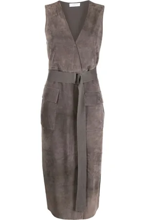Fabiana Filippi Sleeveless leather dress